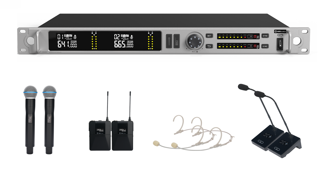 DXA204wireless microphone system---